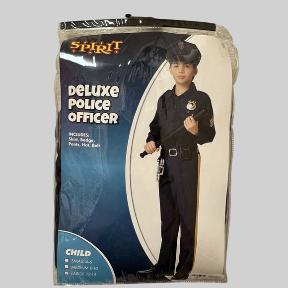 Kids Spirit Halloween Police Officer Costume, Size Large - Picture 1 of 5